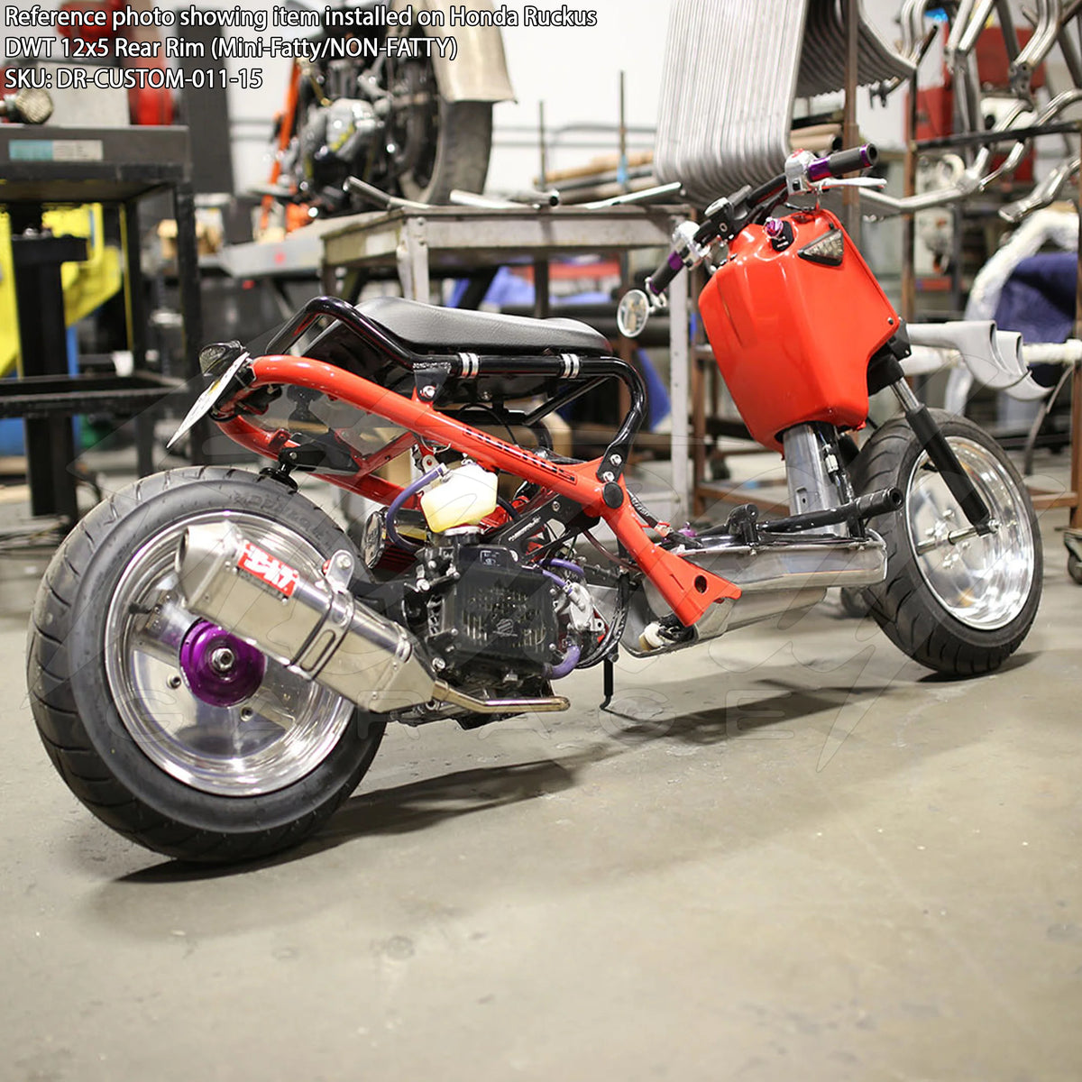 Douglas 10x5 3+2 4x140mm Solid Dish Rim Honda Ruckus Metropolitan Mini Fatty