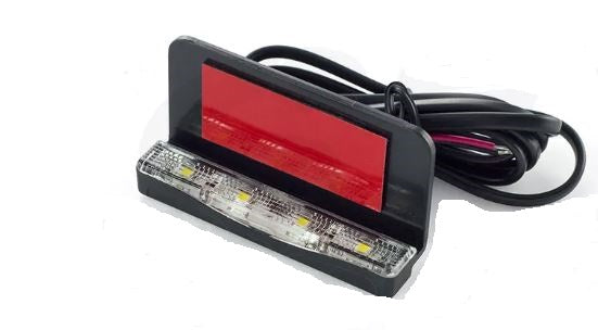Low-Profile Universal Motorcycle License Plate Light