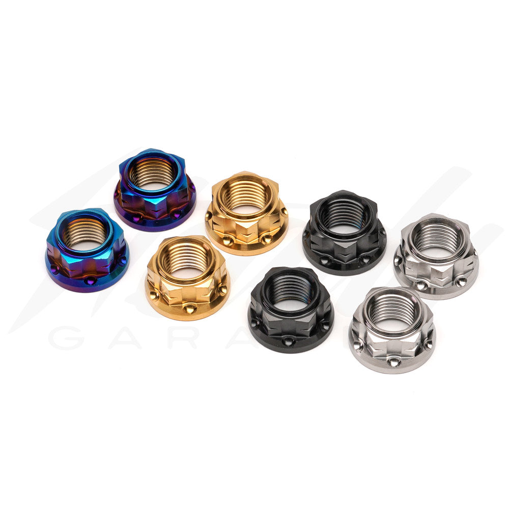 Chimera Engineering Titanium Universal Open End Nuts - M12 x 1.25