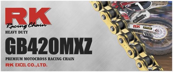 RK CHAIN 420MXZ - 126 LINK - GOLD