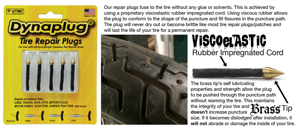 Dynaplug Tubeless Tire Repair Plugs - Refill Pack (5) – Steady Garage