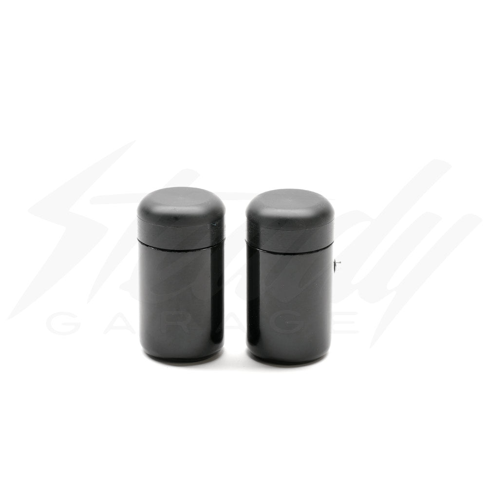 Zeus Armor Black Steel Axle Pegs -Honda Grom/ Kawasaki Z125