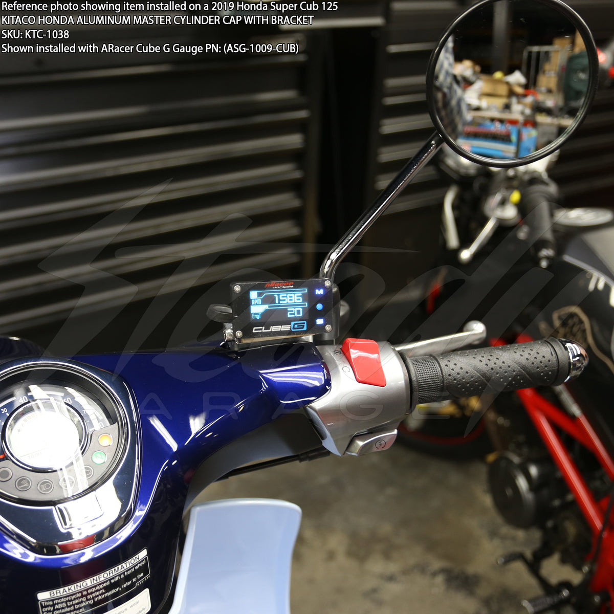 Kitaco Honda Aluminum Master Cylinder Cap with Bracket – Steady Garage