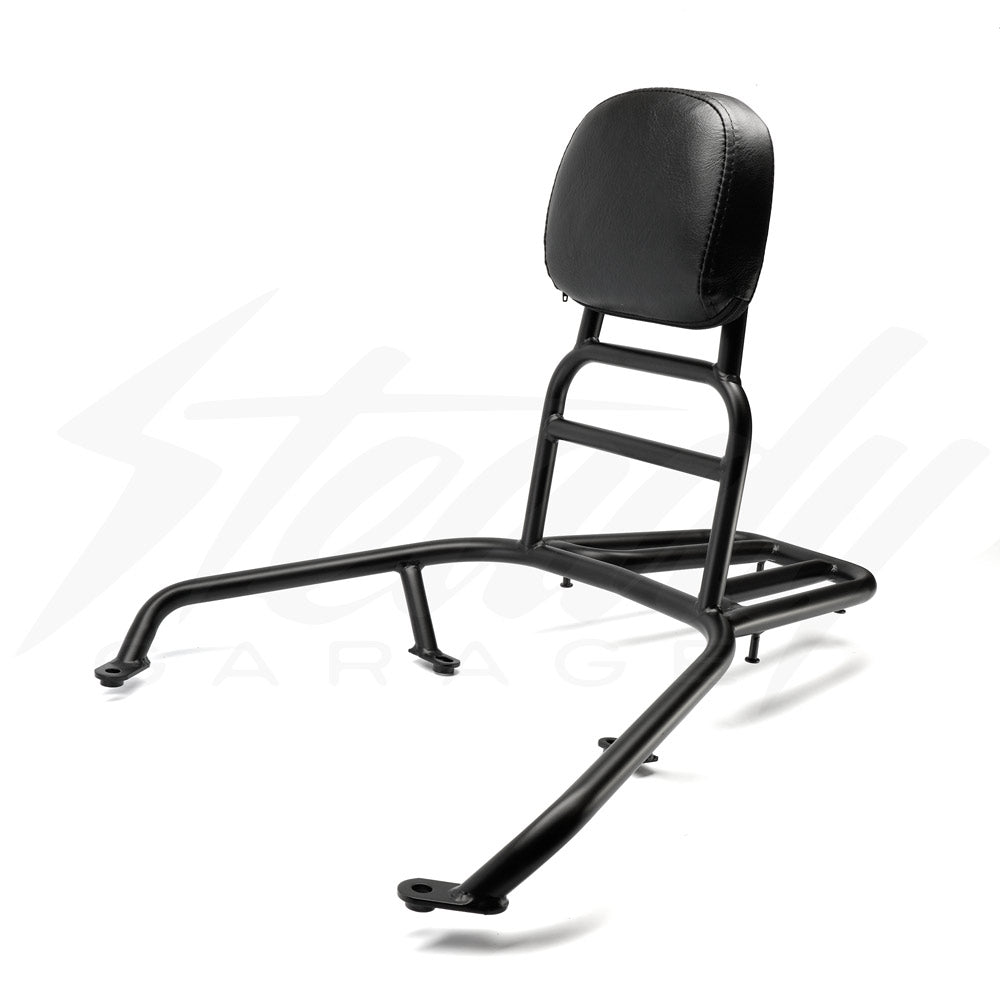 PRIMA REAR RACK WITH BACK REST - YAMAHA ZUMA 125 (2016-2021