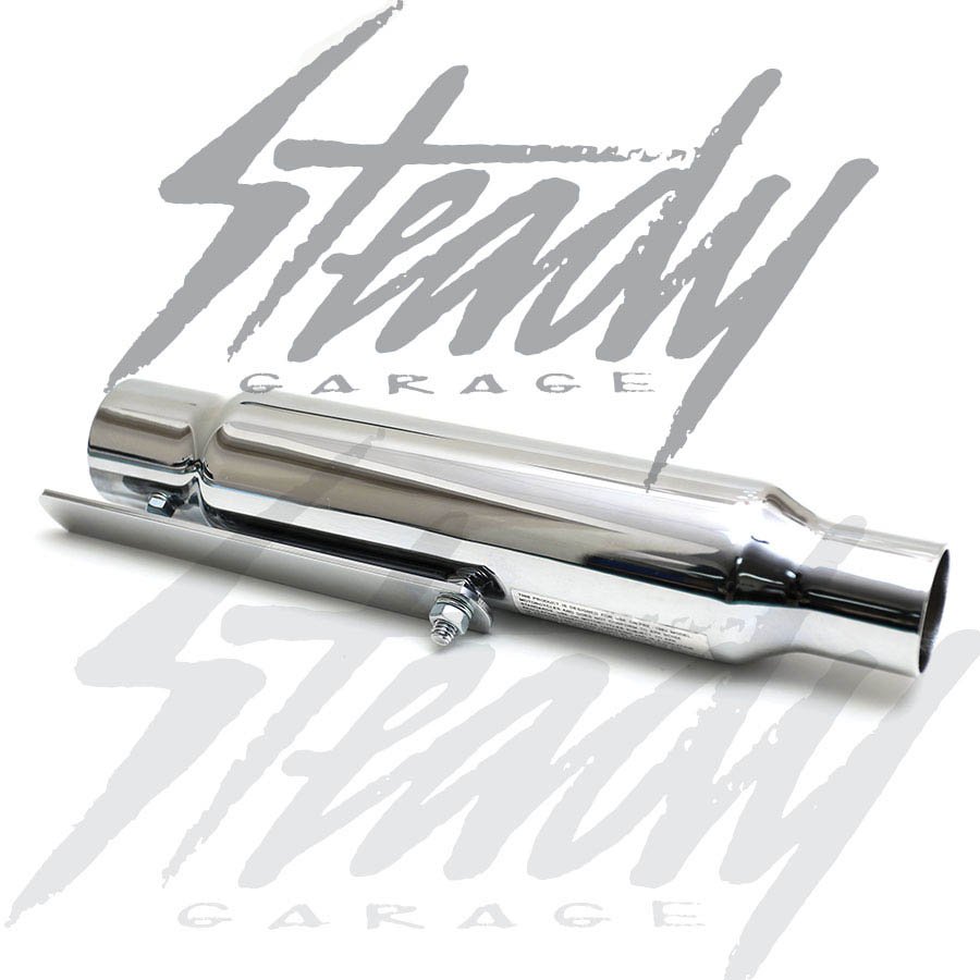 Chrome Motorcycle Muffler 1.75" or 1.5" Inlet