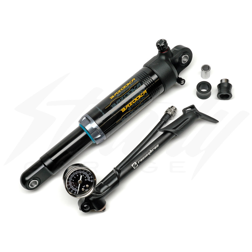 Racing Bros Rear Bazooka 1.0 Air Shock w/Pump - Honda Racing Bros Rear Bazooka 1.0 Air Shock w/Pump - Honda