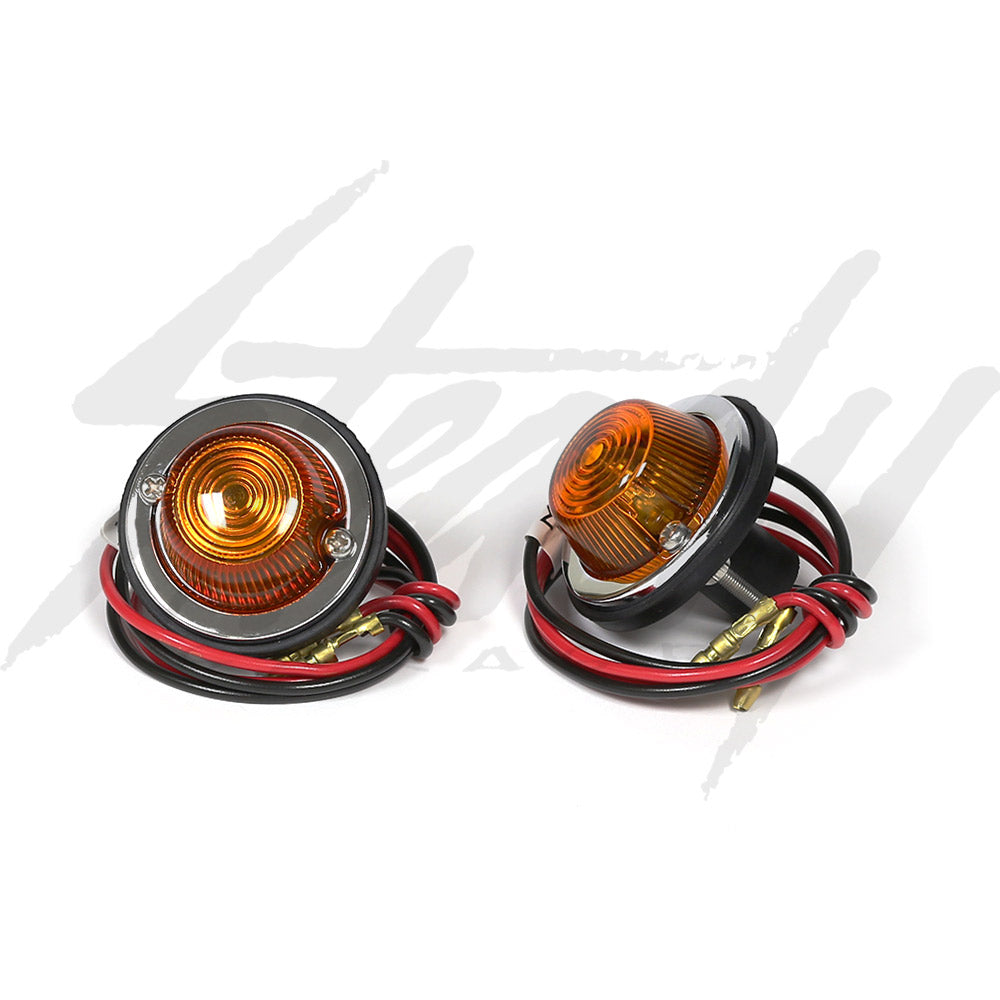 Kijima DUT Turn Signal Lights - Amber Lens Blinkers Auxiliary