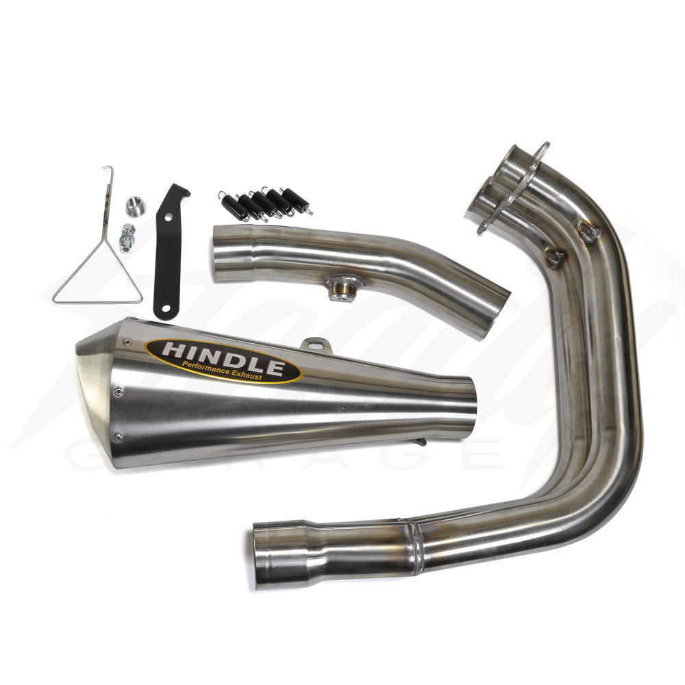 HINDLE STAINLESS EVO MEGAPHONE FULL EXHAUST SYSTEM - YAMAHA R3
