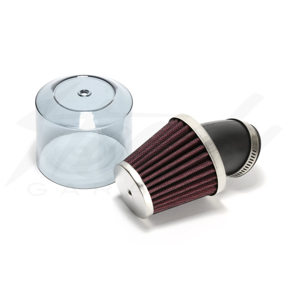 Gojin Racing Air Filter 38mm, 45 Degree Angle w/ Shield Honda Ruckus