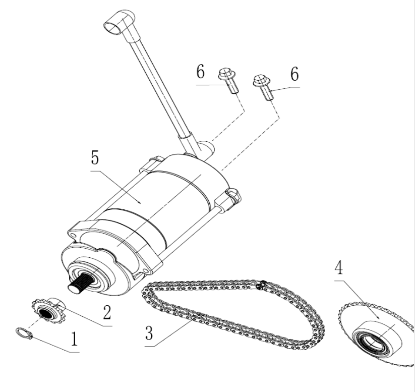 Starter Gear #4 (BIG) - Zhongshen 190cc Engine – Steady Garage