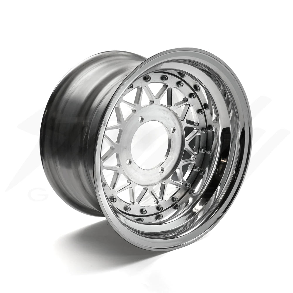 Chimera Engineering Wheels JC MESH 3PC Modular Wheel - COMPLETE SET W/ HUBS - 12x5 + 12x4 2022+ Honda Monkey (ABS/Non-ABS), 2025+ DAX 125