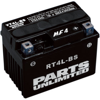 Parts Unlimited RT4L-BS AGM Maintenance Free Battery - Honda Grom MSX 125 Kawasaki Z125