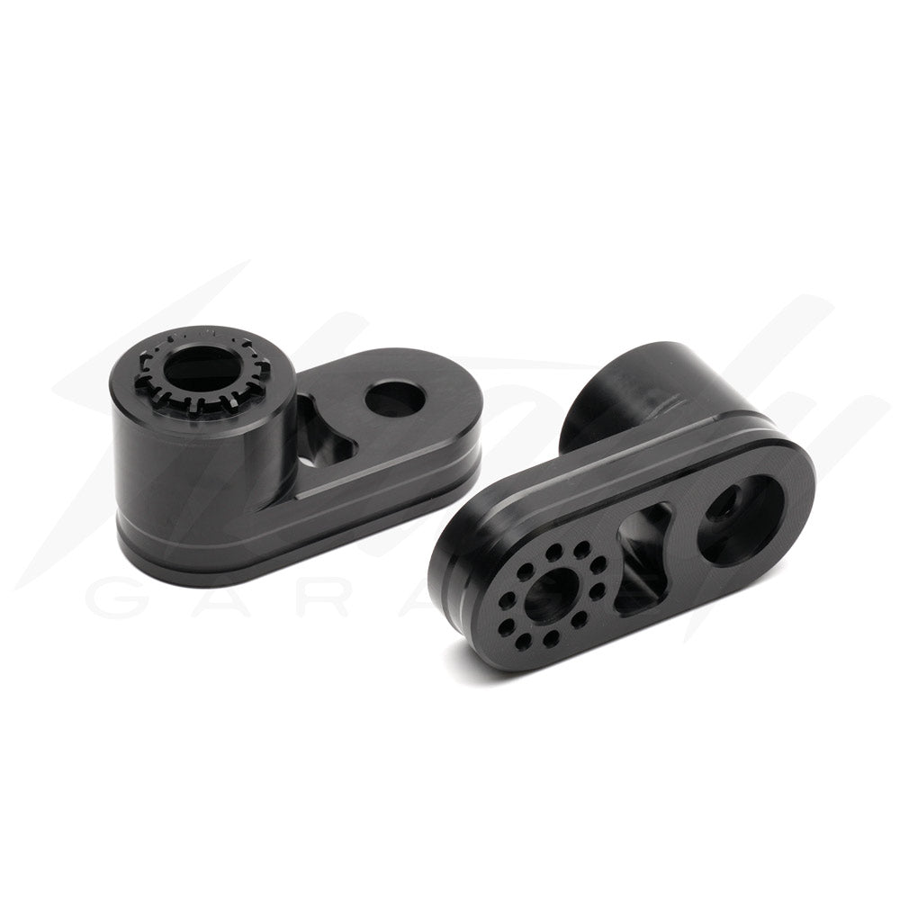 Chimera Engineering Billet Aluminum Bicycle 2" Adjustable Pedal Delete Adapters
