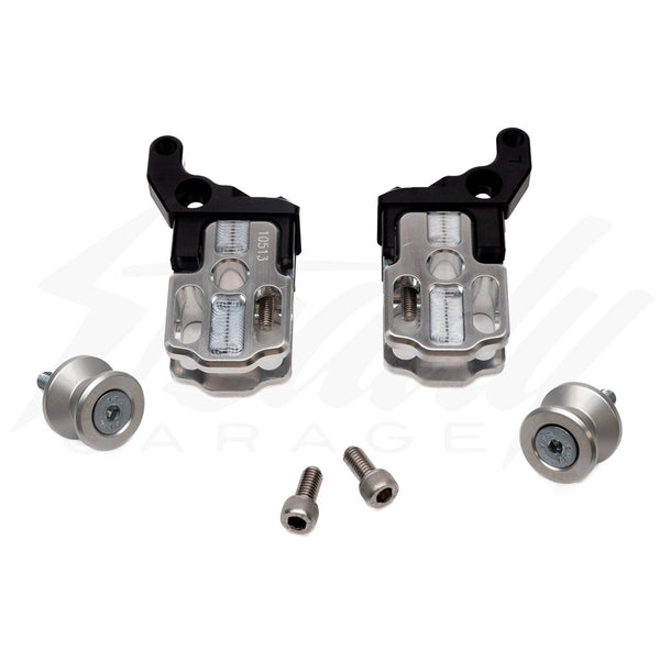 TST SPOOLED CAPTIVE CHAIN ADJUSTERS WITH SILVER SPOOLS FOR Kawasaki Z125