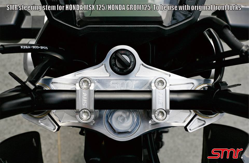 SMR FACTORY CNC Steering Stem Triple Tree - Honda Grom (ALL YEARS