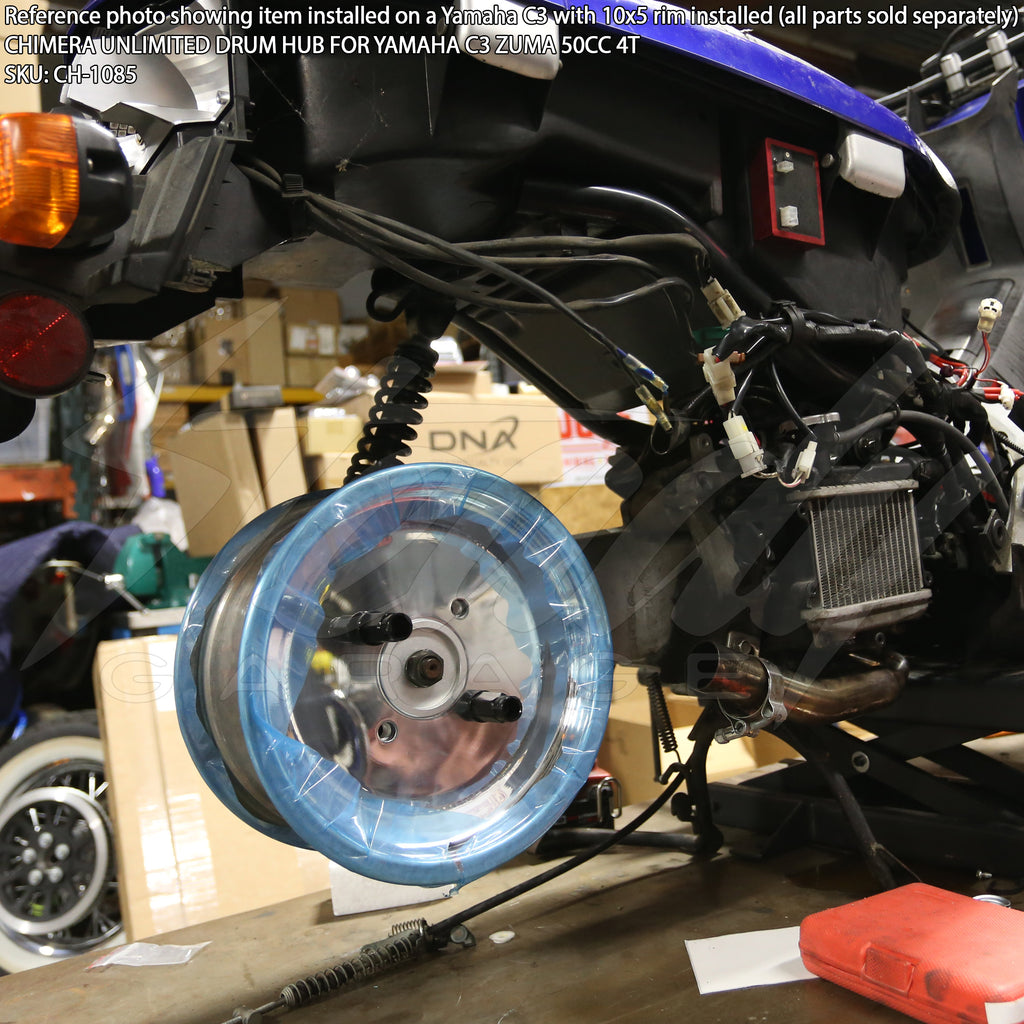Chimera Unlimited Drum Rear Hub V2 - Yamaha C3 Zuma 50cc 4T