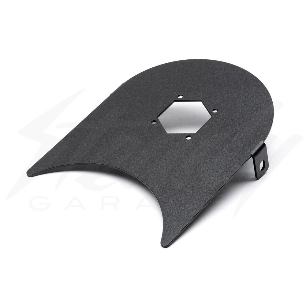 Chimera Pac Man Baja Deigns Single S1 LED Headlight for Honda Ruckus Black (Plate only)