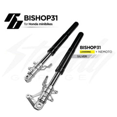 RacingBros BISHOP31 COMPLETE FRONT FORKS - LOWERED HEIGHT - HONDA