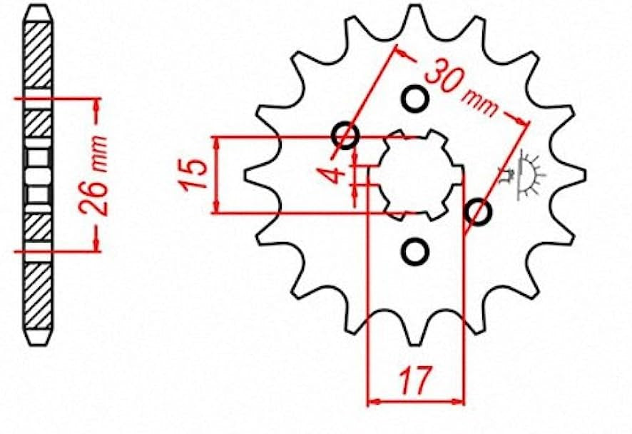 JT Sprocket Steel Front Sprocket Talaria Sting MX3
