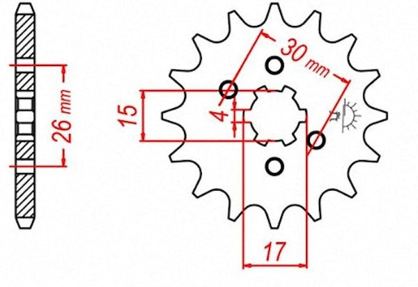 JT Sprocket Steel Front Sprocket Talaria Sting