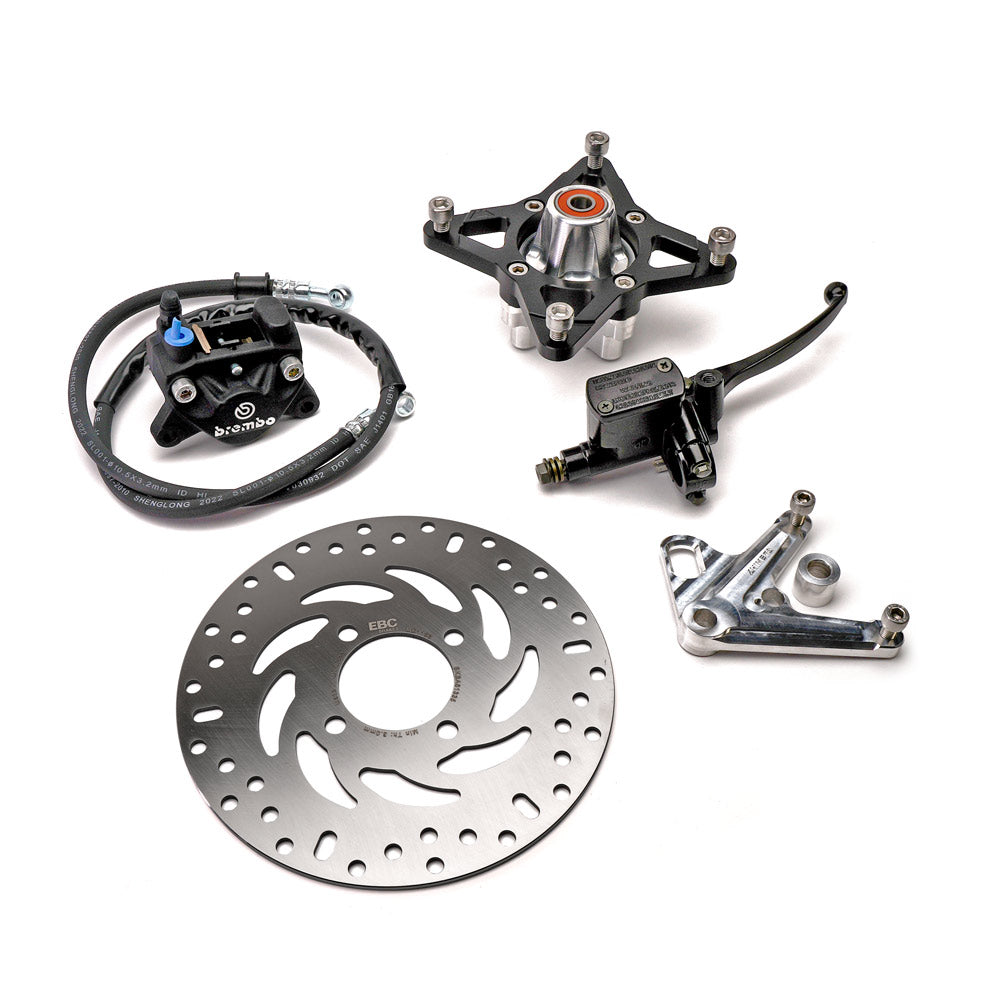 CHIMERA BOLT ON FRONT DISC BRAKE CONVERSION KIT, OEM WHEEL/FORKS