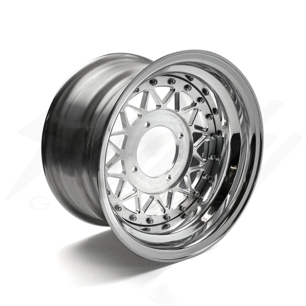 Chimera Engineering Wheels 12'' JC MESH 3PC Modular Wheels - FRONT & REAR WHEELS - Honda Monkey, DAX 125 - 12x5 + 12x4 (NO HUBS)