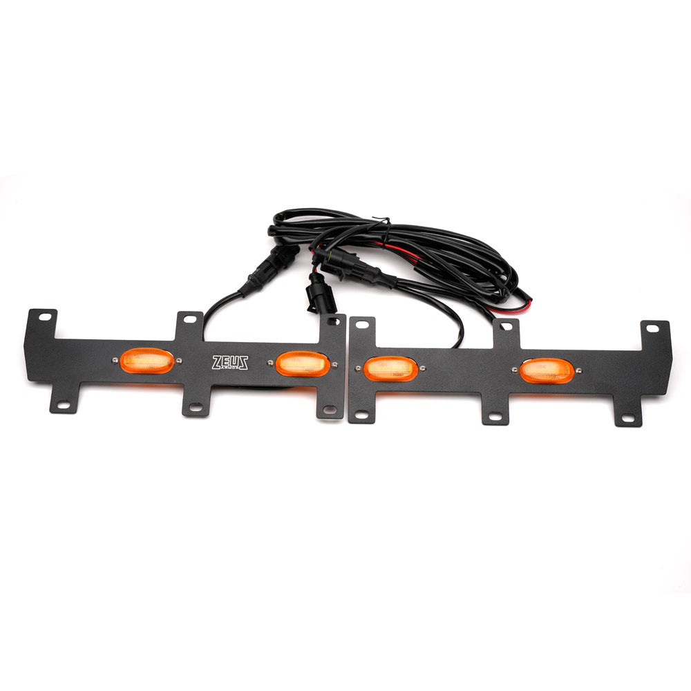 Zeus Armor Front Grille with Running Lights - Honda Element 2007