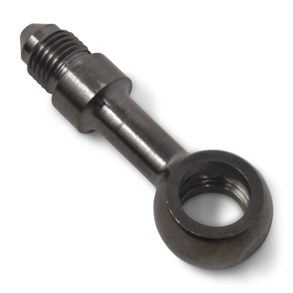 Russell Renegade Black Steel 3 AN Male 3/8" (10mm) Banjo Fitting 35, 45, 90, 180 Degrees