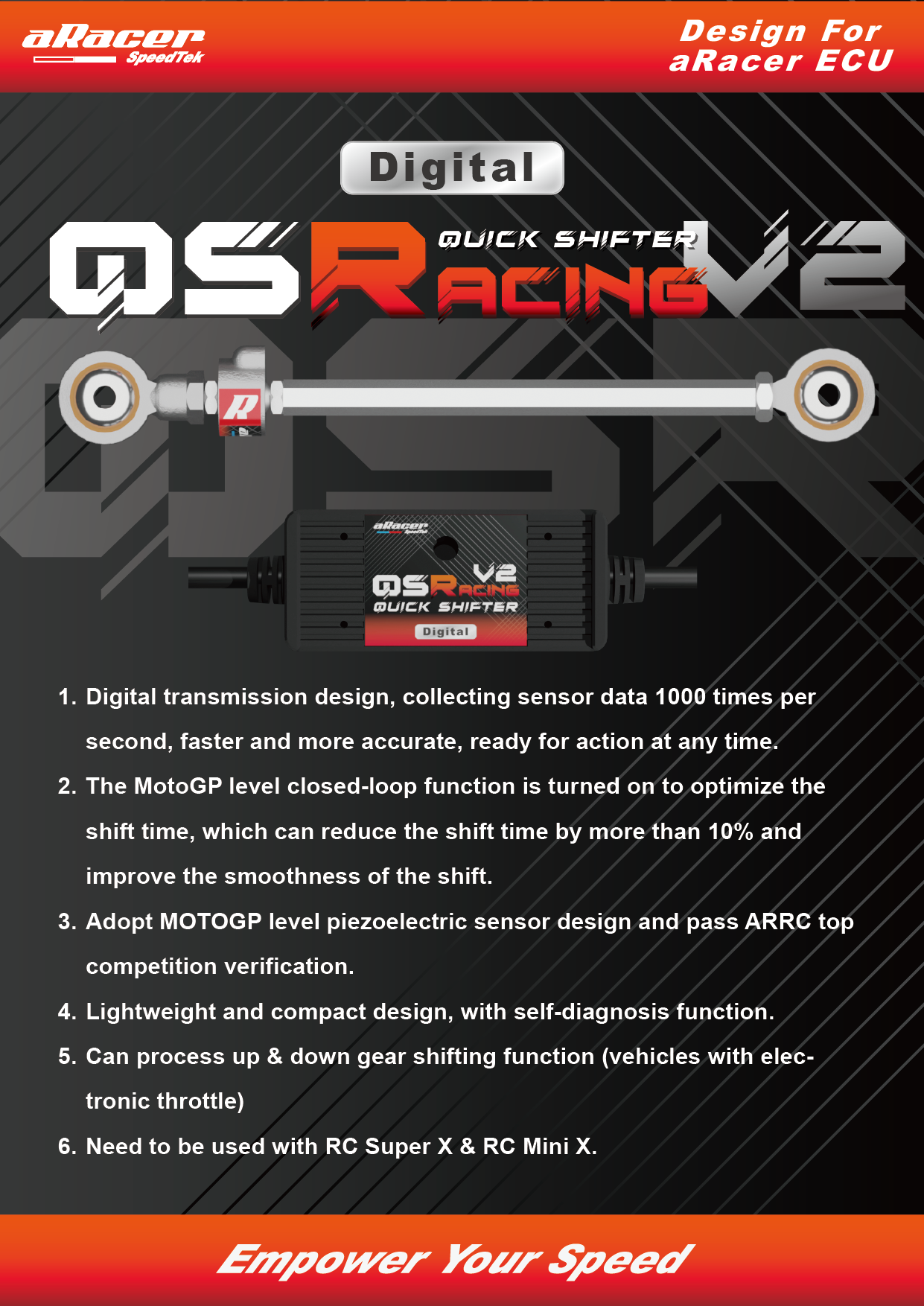 Aracer QS-RACING V2 Quickshifter - Aracer ECU Only – Steady Garage