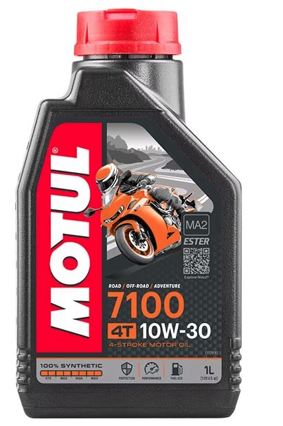 Motul 7100 100% Synthetic 4T 10W30 Ester Motor Oil - 1 Liter