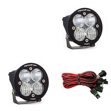 Baja Designs Squadron-R Pro Black LED Auxiliary Light Pod Pair - Driving