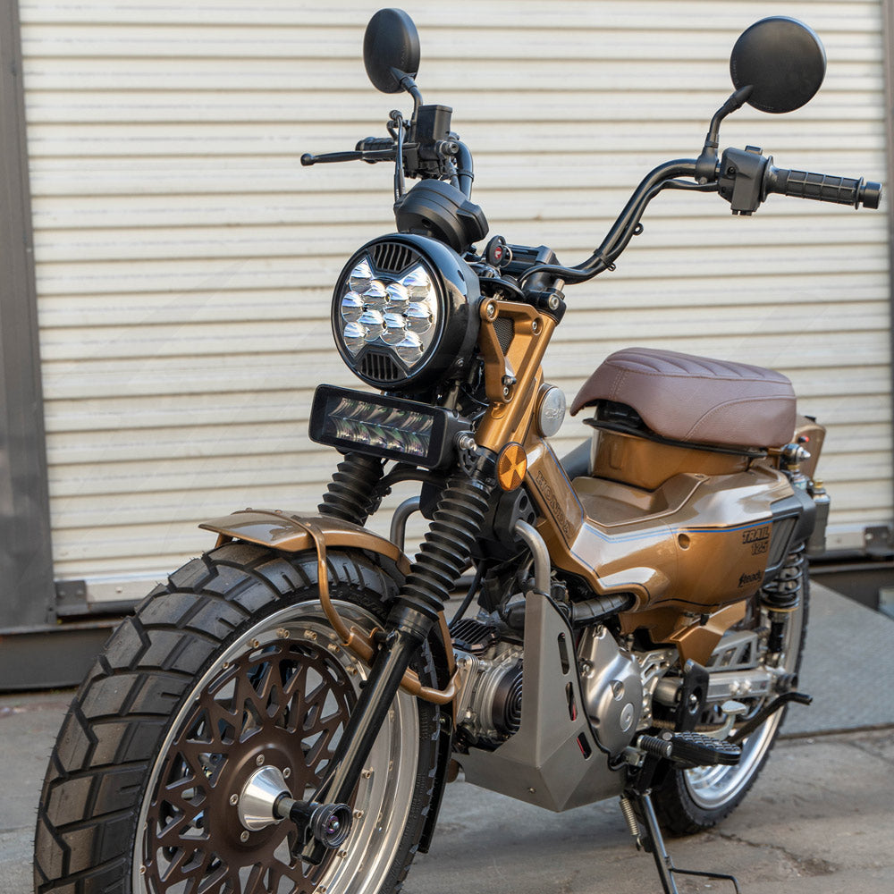CHIMERA X KC HILITES 6" SLIMLITE HEADLIGHT CONVERSION KIT - HONDA MONKEY, TRAIL 125 CT125, DAX 125