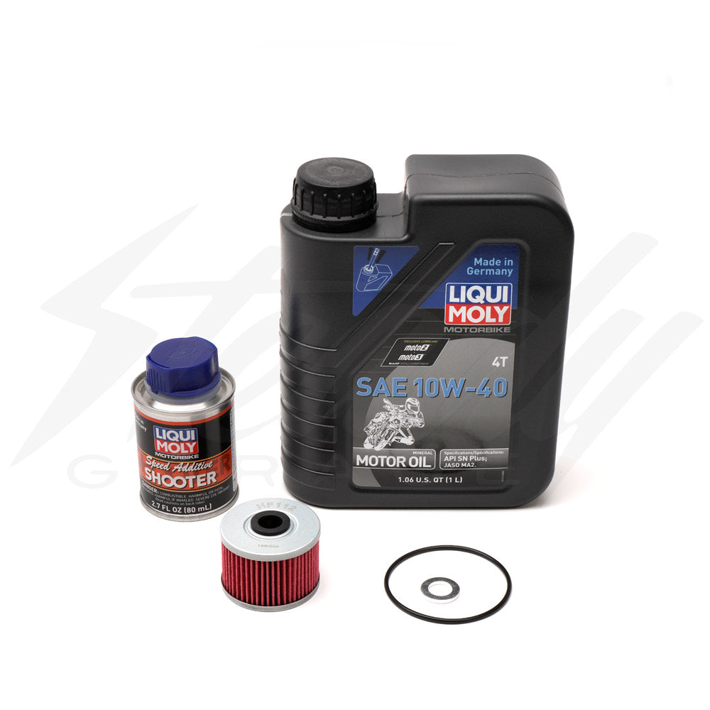 Liqui Moly Complete Basic Mineral Oil Change 10W-40 - Kawasaki Z125 Pro