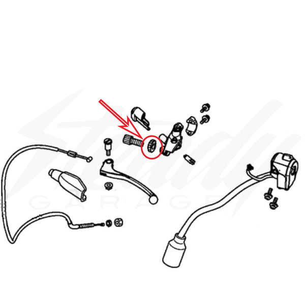 OEM HONDA CLUCH CABLE ADJUSTER LOCKING JAM NUT