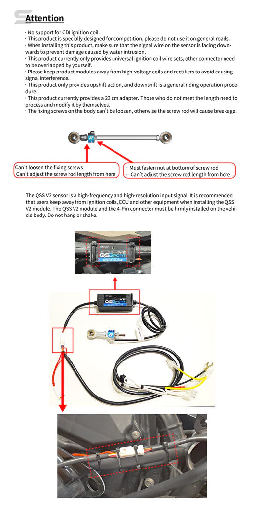 Aracer QS-Sport V2 Standalone Quickshifter - Universal Fit for EFI