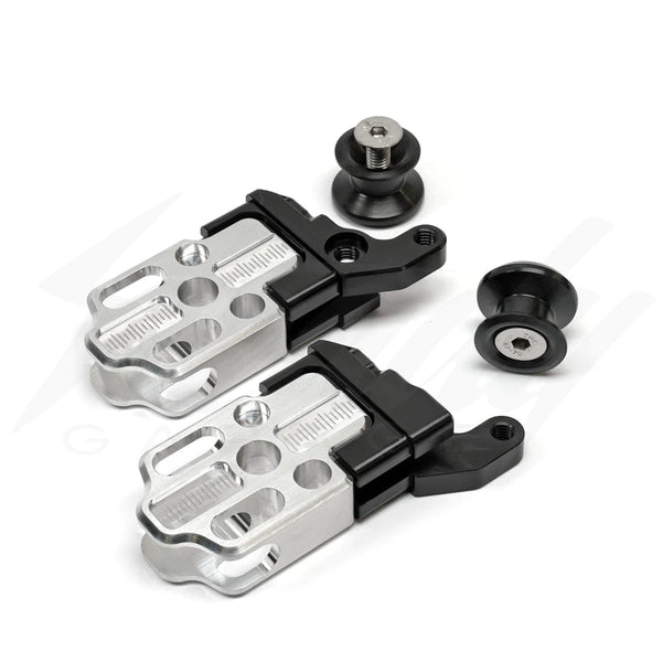 TST SPOOLED CAPTIVE CHAIN ADJUSTERS FOR HONDA GROM 125 (2022+) - Black Spools
