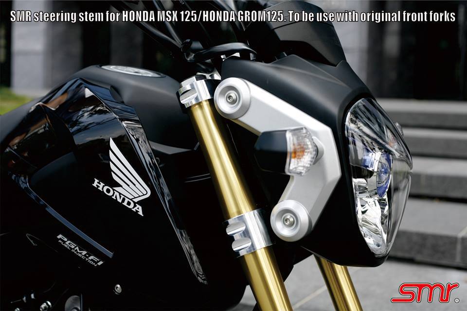 SMR FACTORY CNC Steering Stem Triple Tree - Honda Grom (ALL YEARS