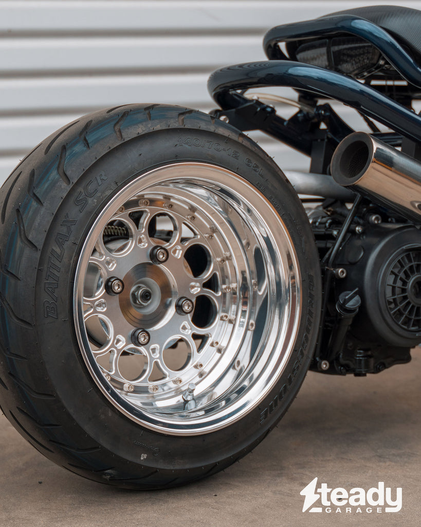 Chimera Engineering DRAGGER 3PC Modular Wheel - COMPLETE SET W/ HUBS  - (12x5 / 12x4) - GROM (2022+), DAX (2025+)