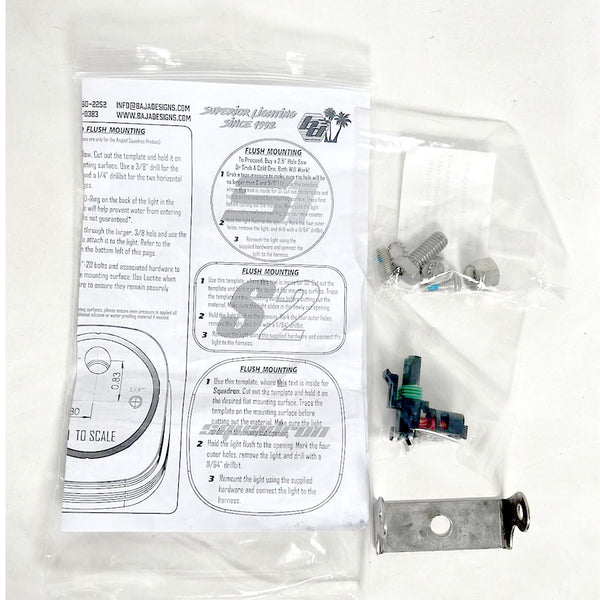 Baja Designs Squadron/S2 Series Hardware Parts Bag  (1 Light)