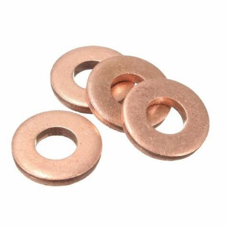(4) Banjo Bolt Copper Crush Washer 10mm x 20mm x 2mm