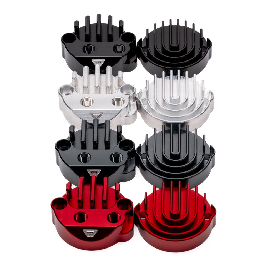 JULY 4TH SALE - Chimera Maze Tappet Valve Covers with Oil Cooler Ports - Honda Grom, Monkey, Dax, Super Cub, Trail 125 (2022+)