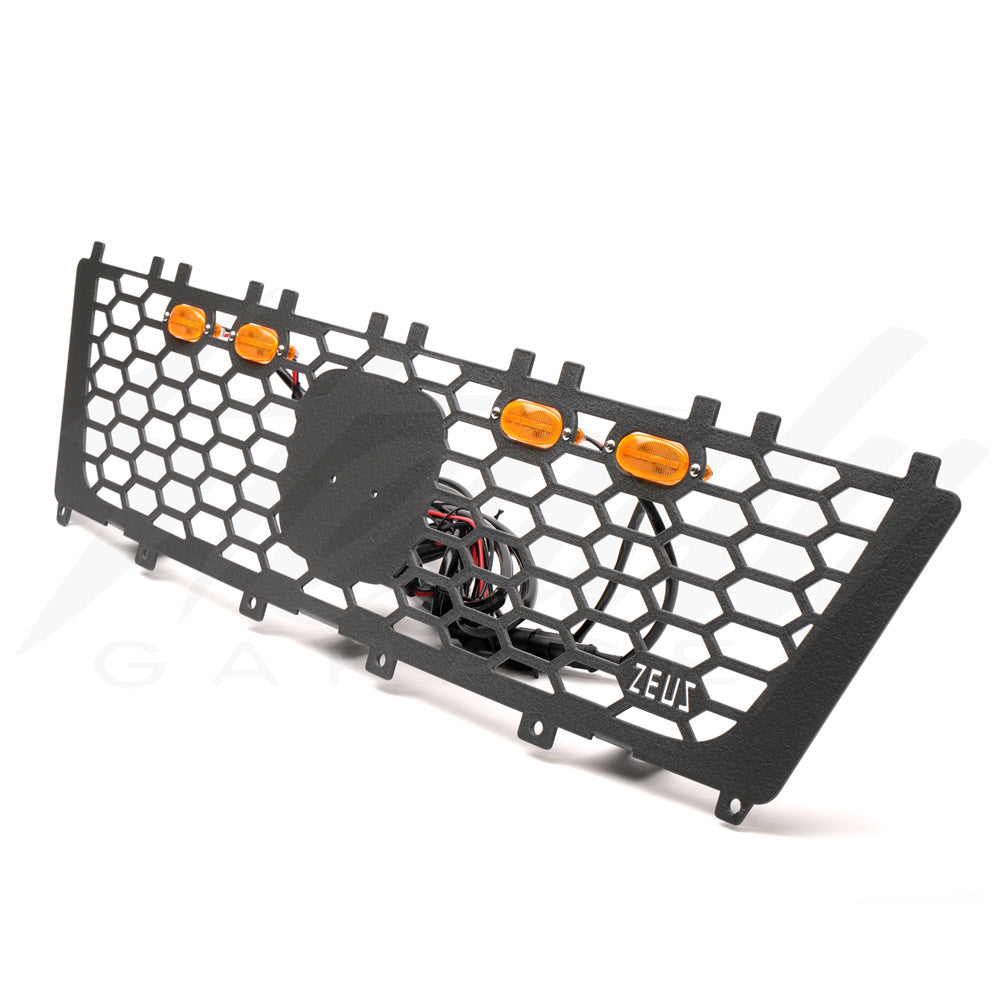 Zeus Armor Front Grille with Daytime Running Lights - Honda
