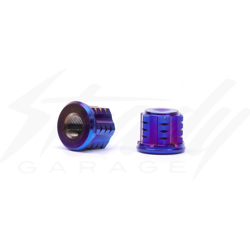 Chimera Engineering Titanium Closed End Front Axle Nuts - Super 73
