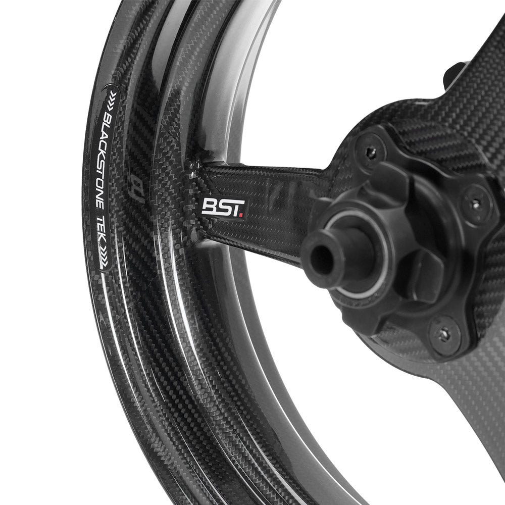 BST CARBON FIBER GROM RIM ONLY - WIDE REAR 4.0 x 12 (WHITE LOGO)