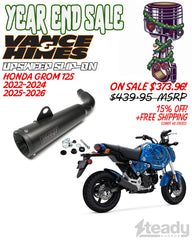 YEAR END SALE : Vance and Hines Upsweep Black Slip-On Exhaust