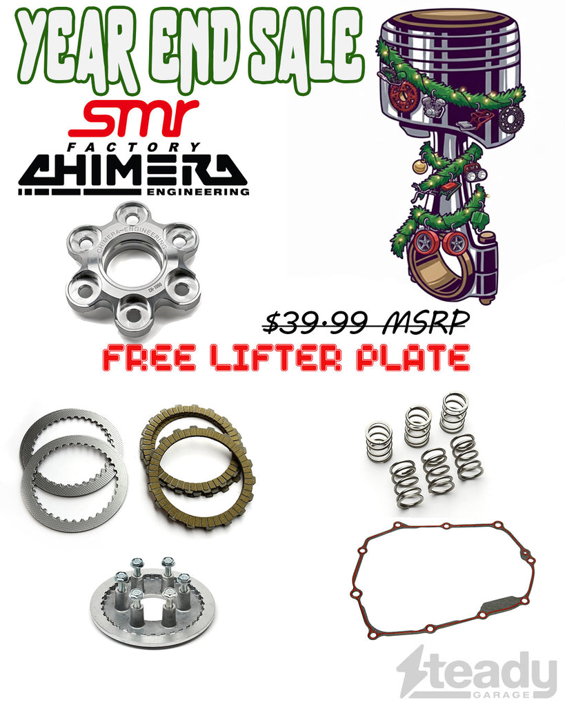 YEAR END SALE : SMR FACTORY COMPLETE CLUTCH UPGRADE KIT - HONDA GROM (2014-2020), MONKEY (2018-2021) *** FREE LIFTER PLATE ***