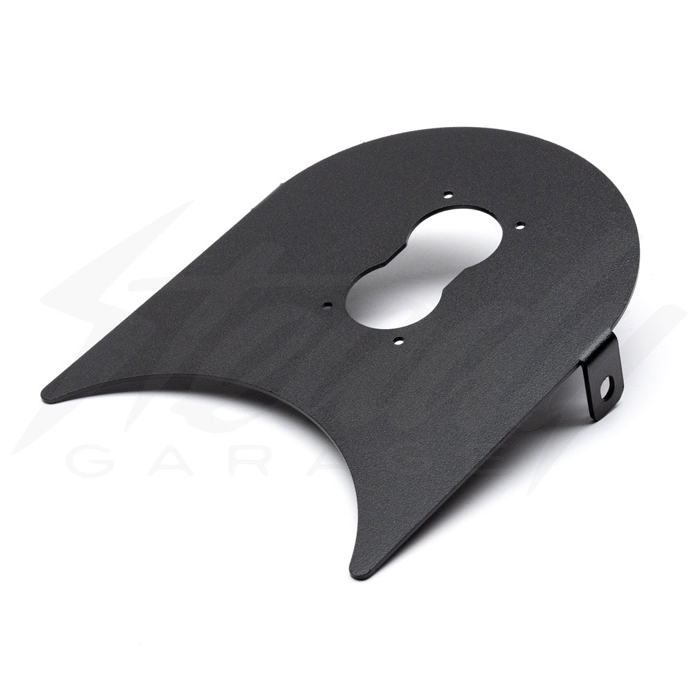 Chimera Pac Man Baja Deigns Single S2 LED Headlight for Honda Ruckus Black (Plate only)