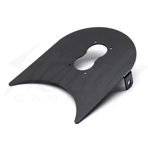 Chimera Pac Man Baja Deigns Single S2 LED Headlight for Honda Ruckus Black (Plate only)
