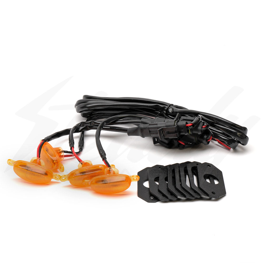 Zeus Armor Front Grille Daytime Running Amber Lights - Honda