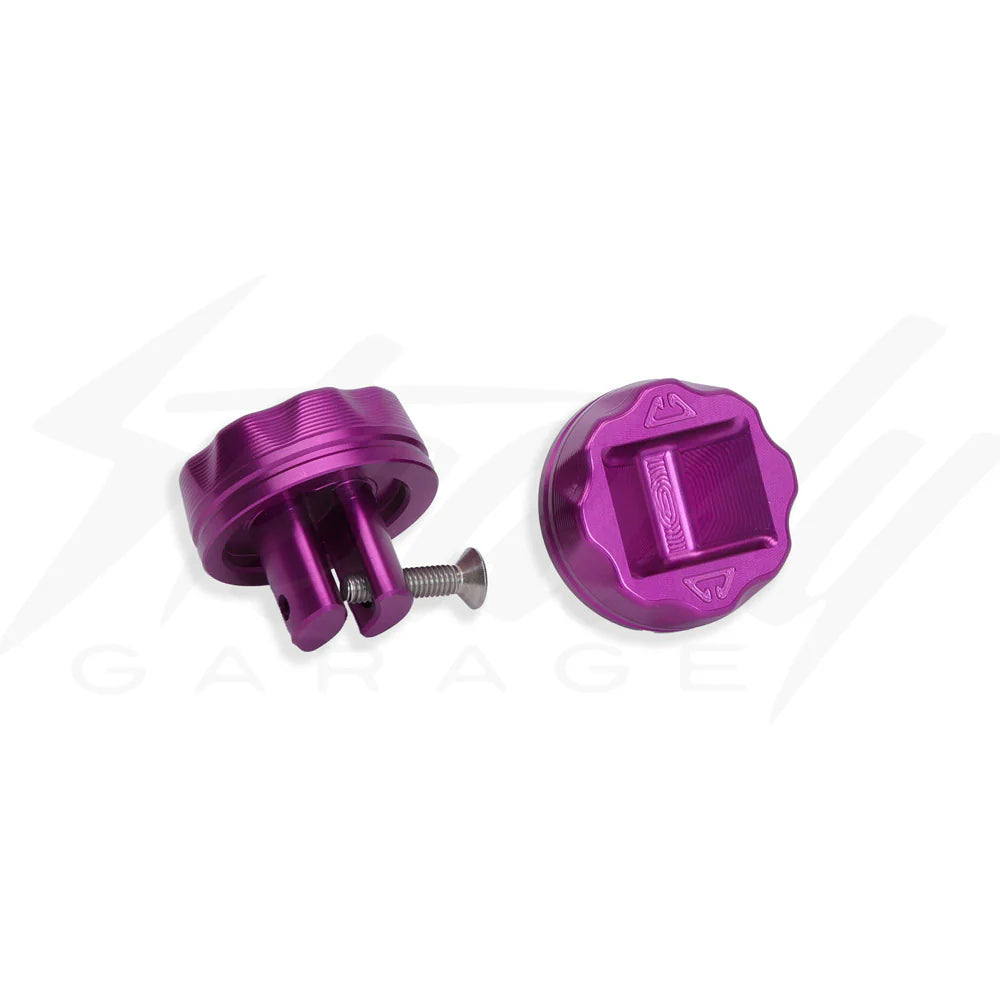 Chimera Splat Billet Aluminum Bar End Cap - Honda Motocompacto Chimera Splat Billet Aluminum Bar End Cap - Honda Motocompacto